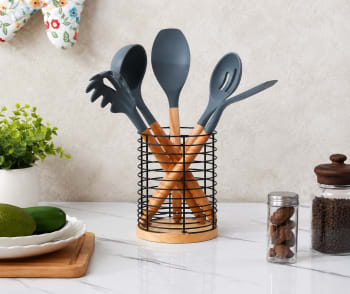 Steel Cutlery Holder 13cm