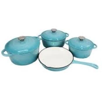 7pcs Cast Iron Pot Set