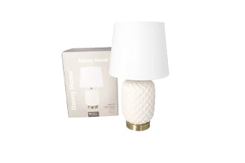White Table Lamp 45cm
