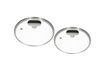 Steel &amp; Glass Pot Lid 21.3cm - default