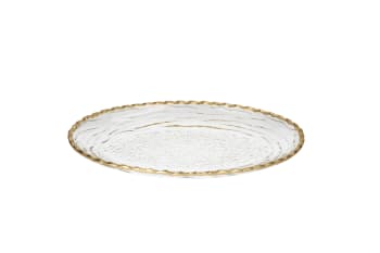 Oval Glass Serving Platter 32cm