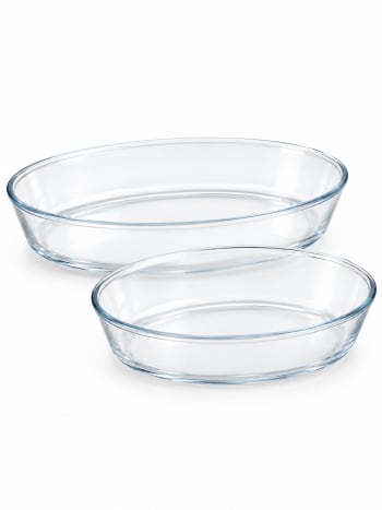 Oval Baking Pan Set 2pcs 1.6L+3.0L