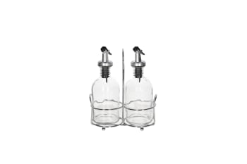  Oil/ Sauce/ Vinegar/ Dispenser Glass Bottles 2Pcs