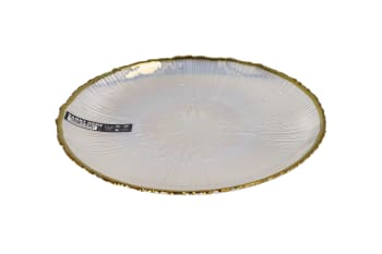 Pearl Striped Dinner Plate 10.5 Inch