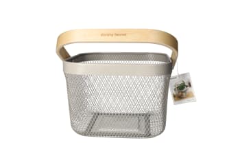 Mesh Stainless Steel Storage Basket 24cm  - default