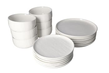 White Porcelain Dinner Set 18pcs