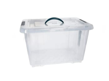 Plastic Storage Organizer with Lid 25L