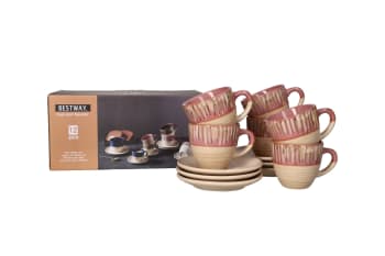  Expresso Cups &amp; Saucer 12pcs 100ml - default