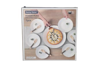 Opal Glass Dessert Plate Set 7pcs - default