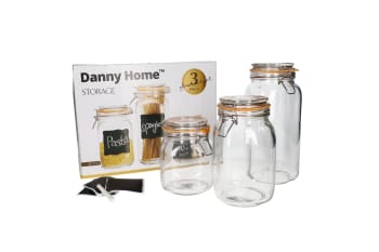 StoreIt Jars with Clip-Top Lid 3Pcs