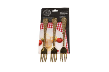 Gold Fork 6Pcs 20.3cm