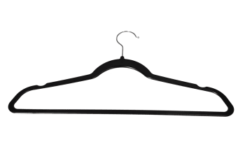 Black Plastic Hangers 20Pcs