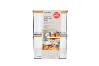 Medium Fridge Organizer Bins 2pcs 19.3cm
