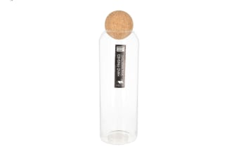 Transparent Storage Jar With Cork Lid 1380ml  - default