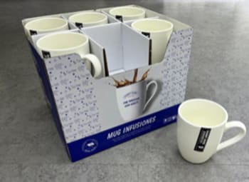 White Ceramic Mug 350ml 12pcs - default