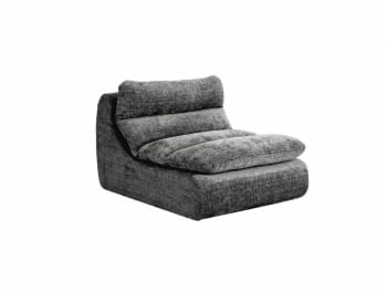 Charcoal Grey Armless Lounge Sofa 81cm - default