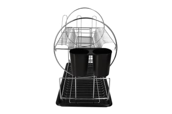 Chrome Plated 2 Tier Dish Rack 51cm - default