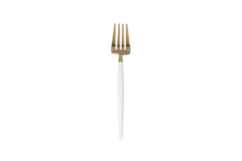 Gold and White Fork 22cm - default