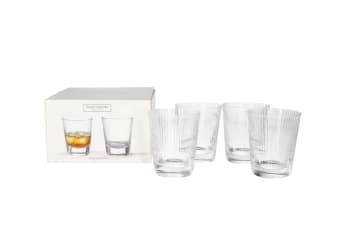 Striped Design Whisky Glasses 4pcs 220ml - default
