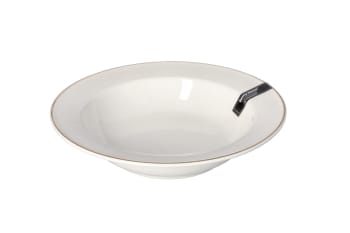 Gold Rim Deep Plate 20.9cm