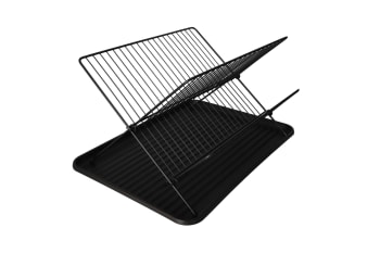 Foldable Dish Drying Rack with Drip Tray 2pcs - default