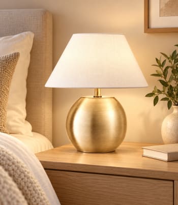 Gold Metal Table Lamp 27cm