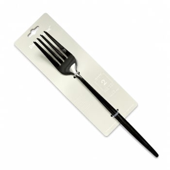 Black Dinner Fork 2pcs  - default