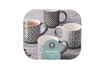 Porcelain Printed Mug Set 4pcs 500ml