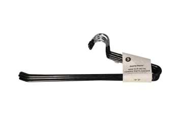 Non-slip Rubber Coated Metal Trouser Hangers 5 Pcs - default