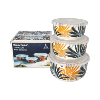 Quality Porcelain Food Container Set 3pcs