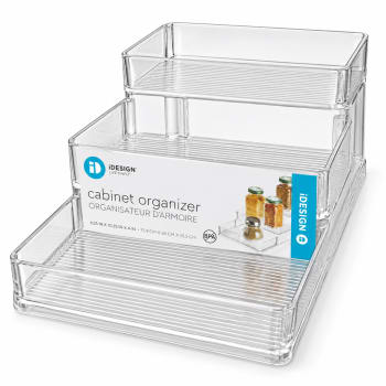 Clear Plastic 3-Tier Spice Rack 26cm - default