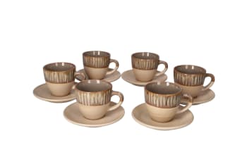  Expresso Cups &amp; Saucer 12pcs 100ml - default