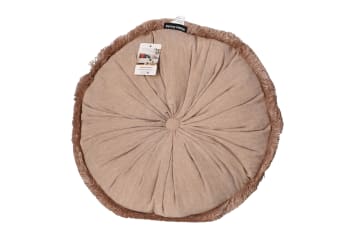 Decorative Round Velvet Cushion 43cm - default