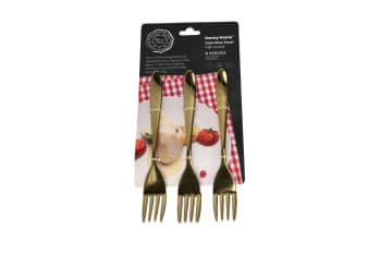 Gold Fork 6Pcs 19.6cm