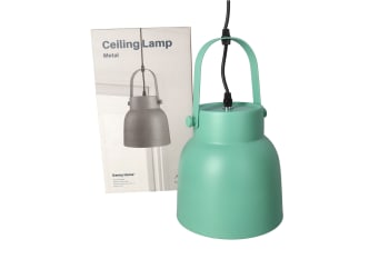 Turquoise Metal Pendant Ceiling Lamp 35.5cm