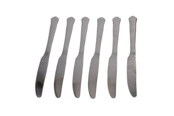 Silver Butter Knife 6Pcs 23.4cm