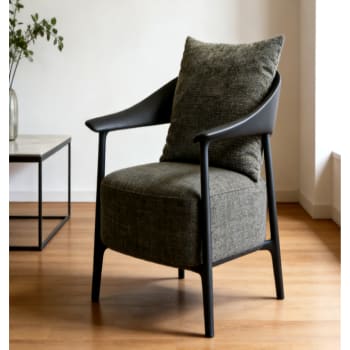Arm Rest Leisure Chair Green 71cm