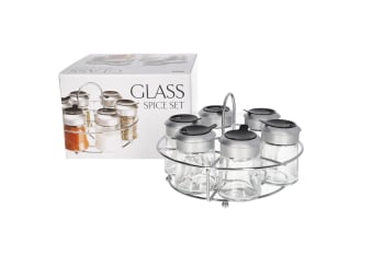 6 Seasoning Bottle Set With Stand 60ml