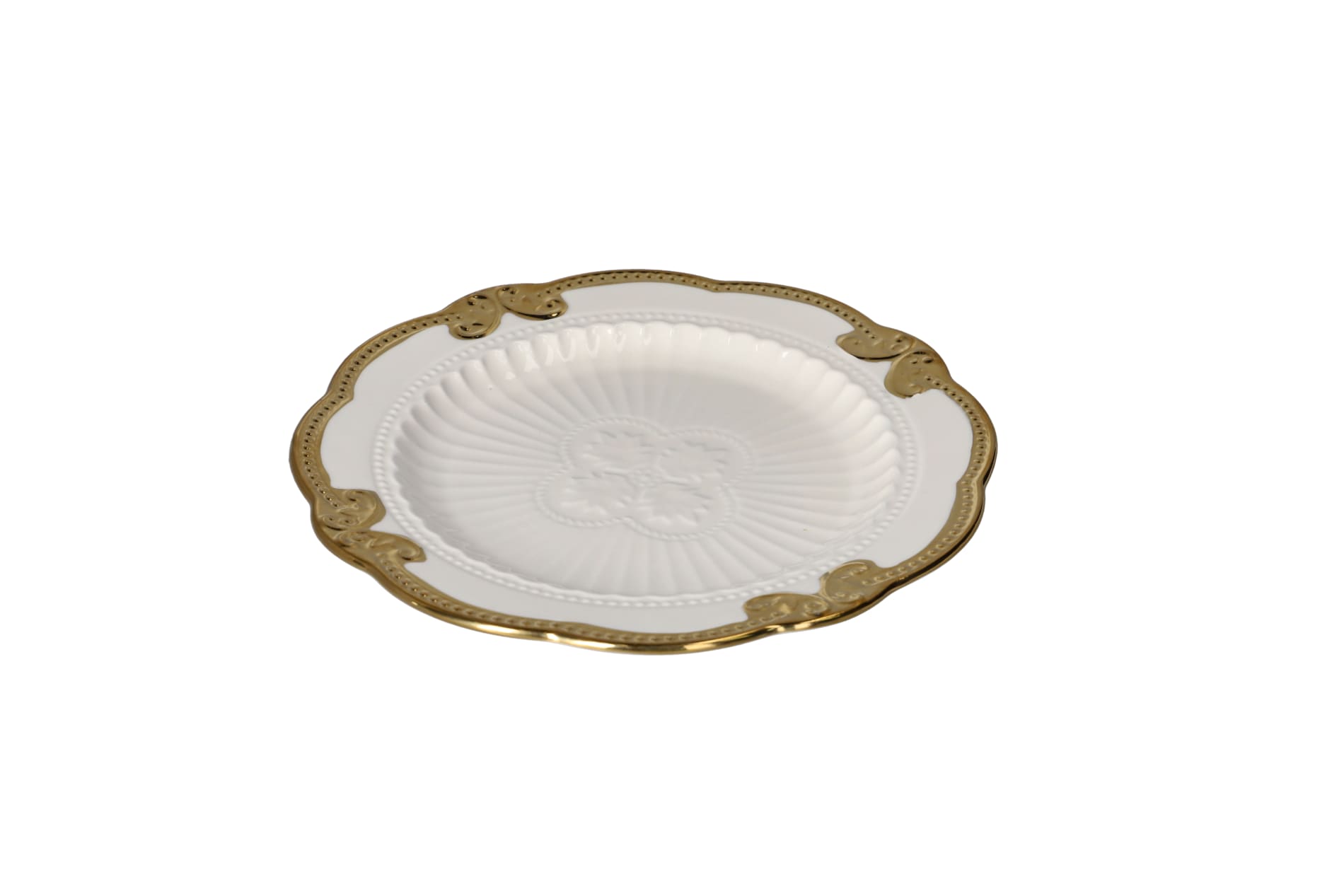 Golden Rim Side Plate 21cm | Danny Home