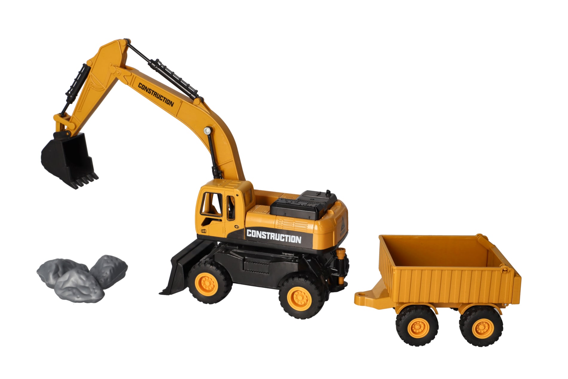 Excavator & Trailer Truck Toy 26.5cm | Danny Home