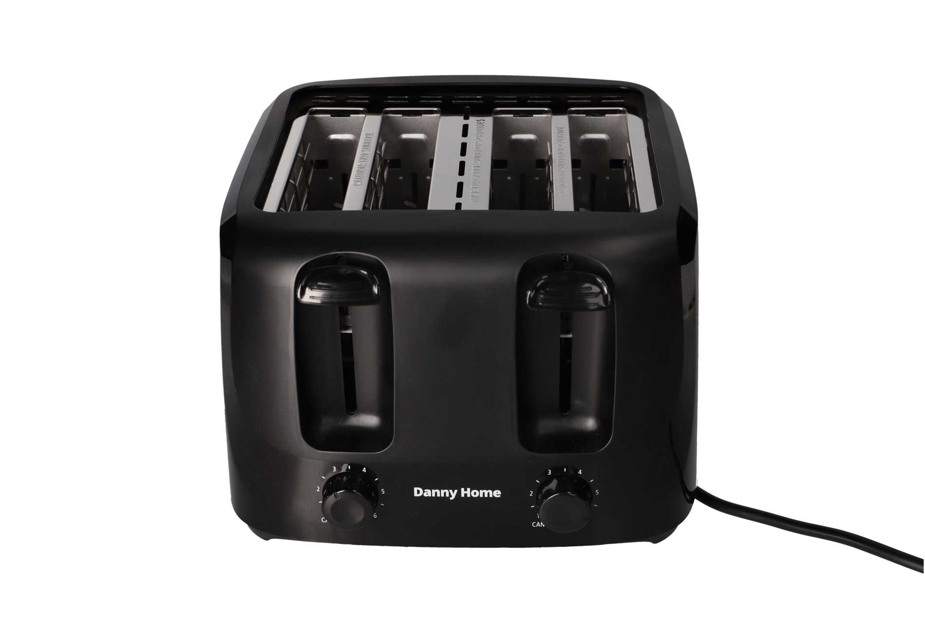 Toaster Names Black Four Slice Toaster 24.6cm | Danny Home