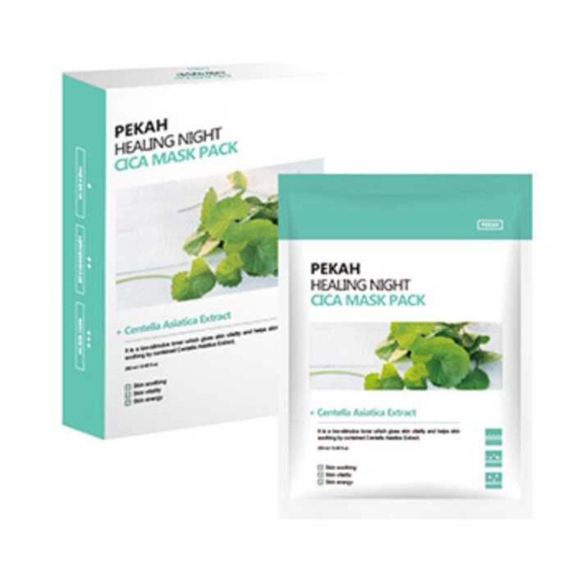 Mặt nạ phục hồi da hư tổn ốc sên Pekah ( 5 cái)- Pekah healing night snail mask pack (5pcs) - Product image