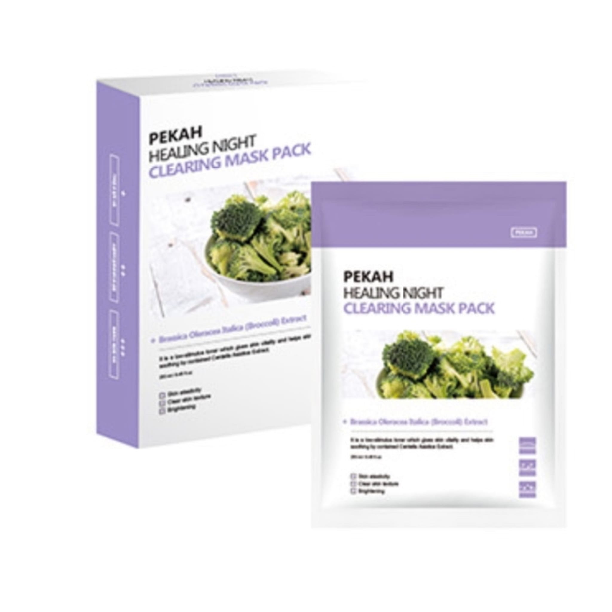 Mặt nạ dưỡng da, thấm sâu Pekah (5 cái) - Pekah Healing night clearing mask pack (5pcs) - Product image