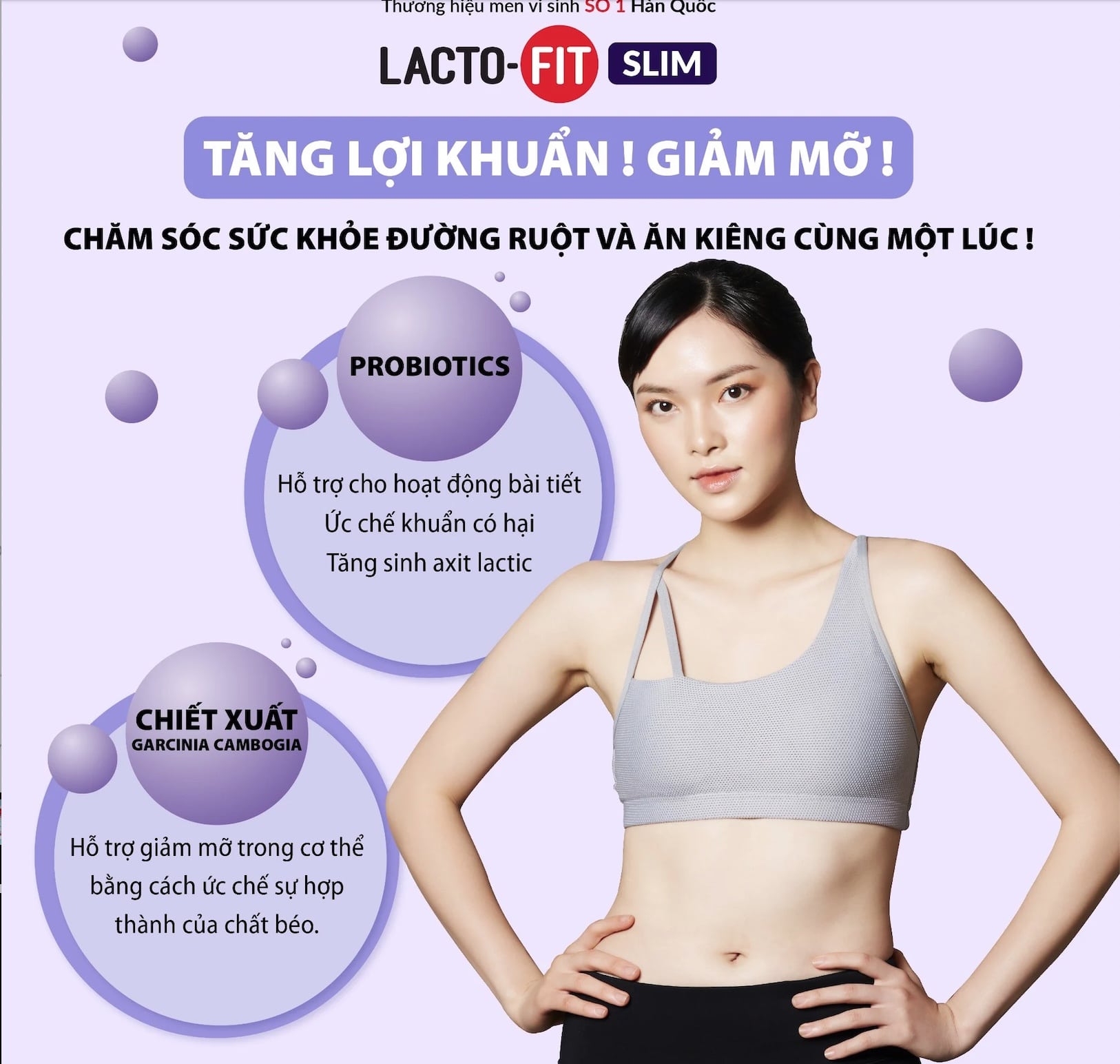 Men vi sinh Hàn Quốc dành cho người tập luyện LACTO-FIT SLIM 30 gói - Product image