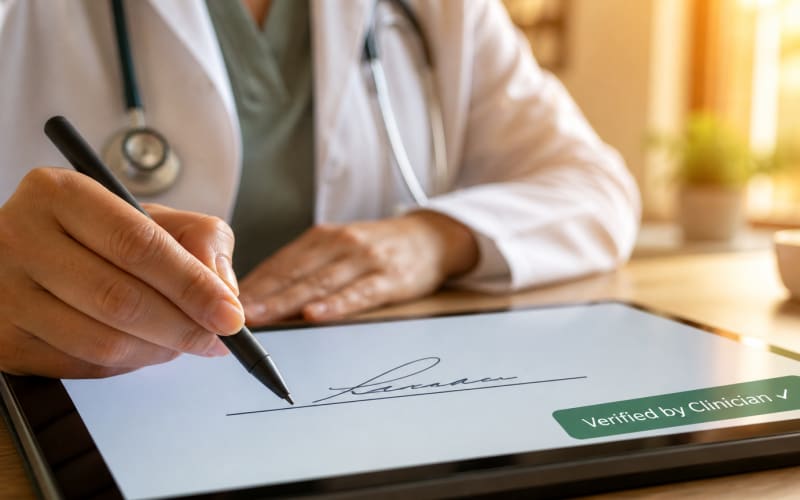 Clinician Authored Record