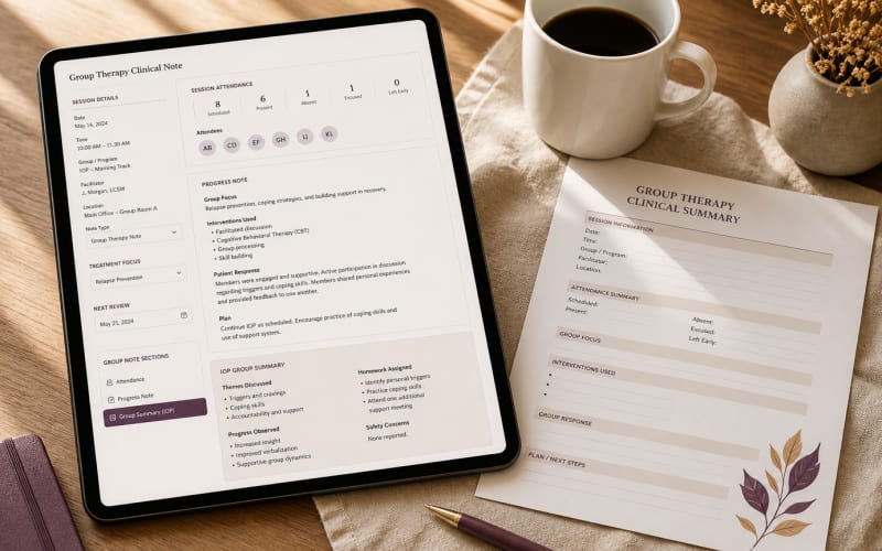 AI Scribe for Addiction Treatment & IOP Clinics