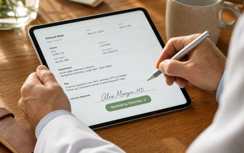 Clinician Authored Record