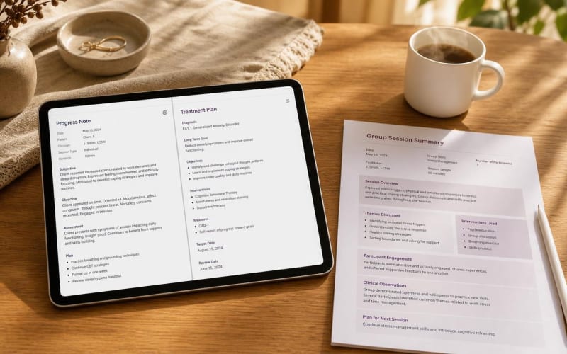 Kipu EMR AI Scribe for Addiction Medicine Group Notes