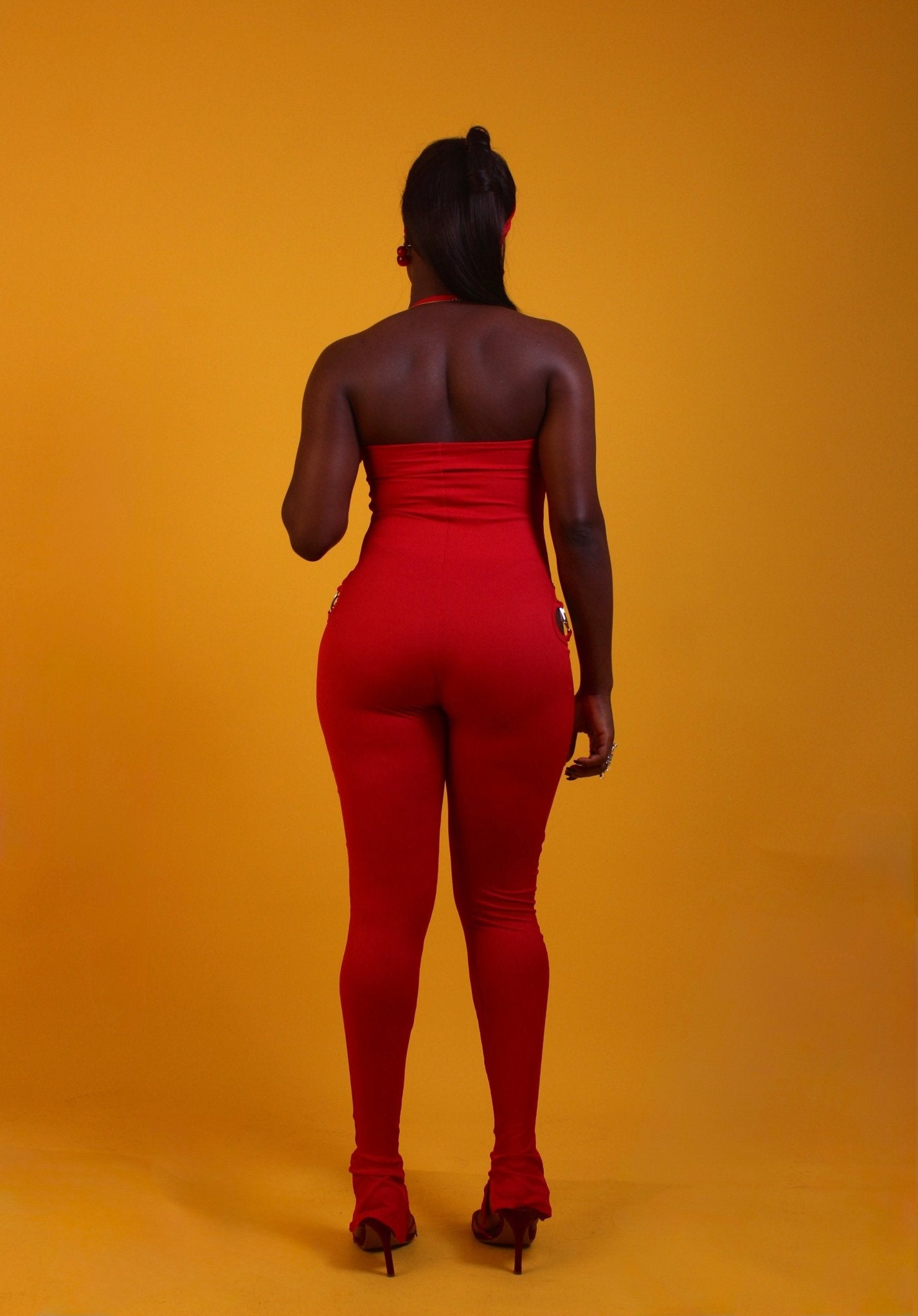 Halter-Tube & Jacket Clover Jumpsuit
