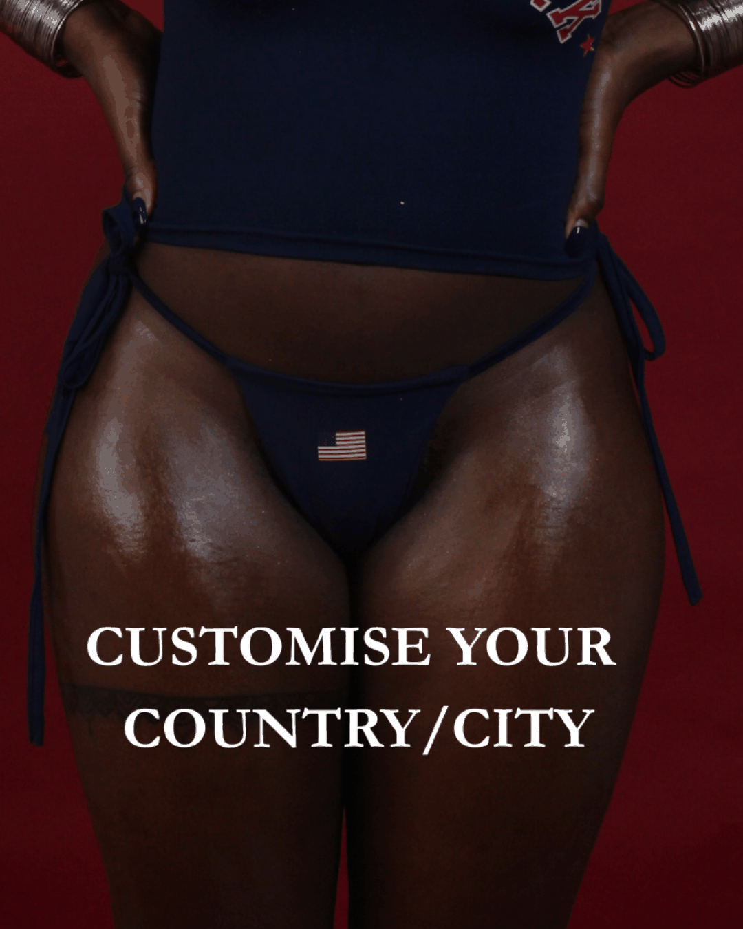 Custom Country Merch Bikini Bottom, image 1